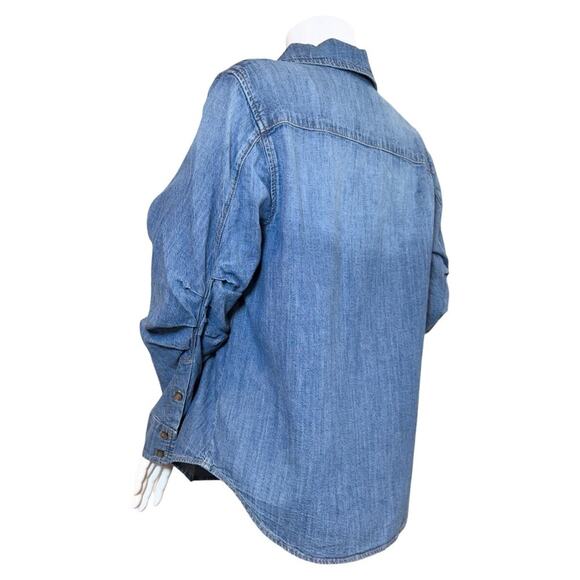 #T109 JONATHAN SIMKHAI STANDARD Ryder Denim Shirt $275 - Picture 7 of 14